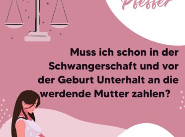 Titelbild – Unterhalt während der Schwangerschaft